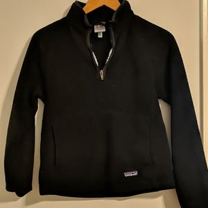 Patagonia black synchilla half zip fleece